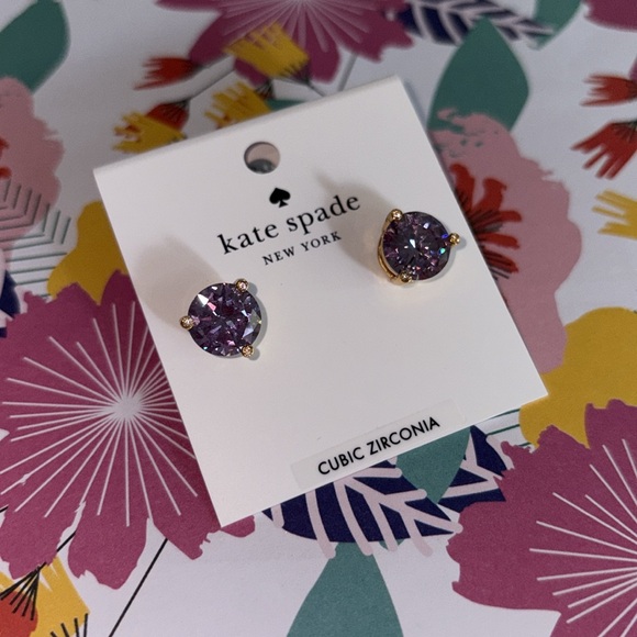 Kate Spade New York Rise And Shine Studs
Earrings Gold and (Light Amethyst) - Picture 5 of 7
